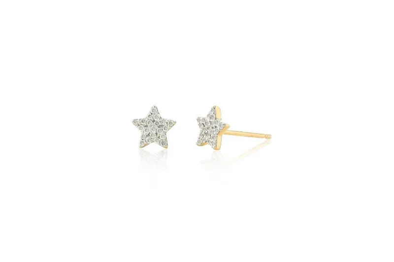 Classic And Modern Jewelry Styles On Sale Rachel Reid Mini Diamond Star Stud Earrings