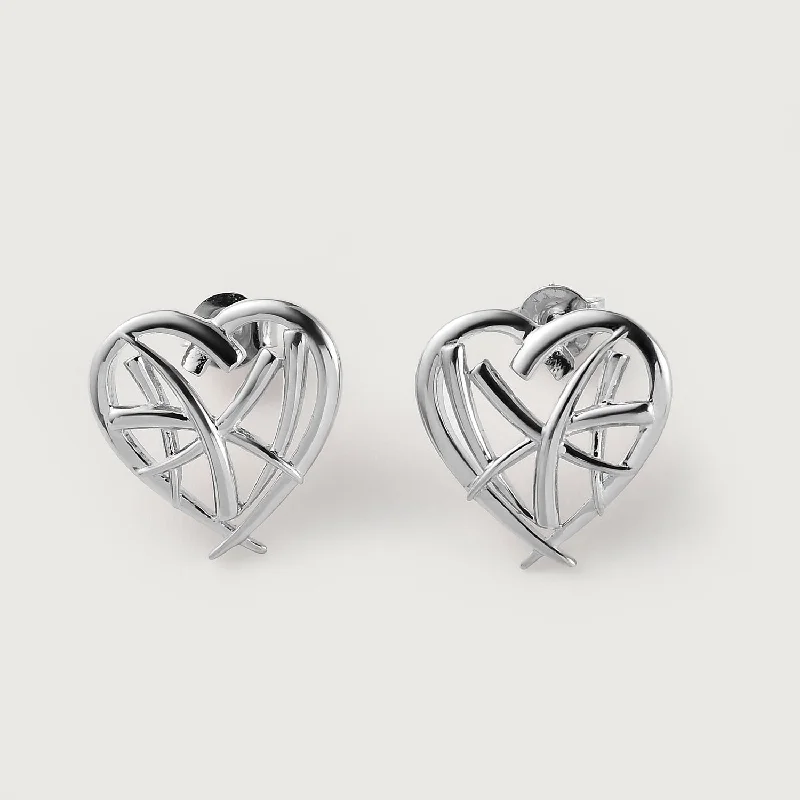 Seasonal Jewelry Clearance – Best Styles At The Lowest Prices Molto Heart Strand Stud Earrings