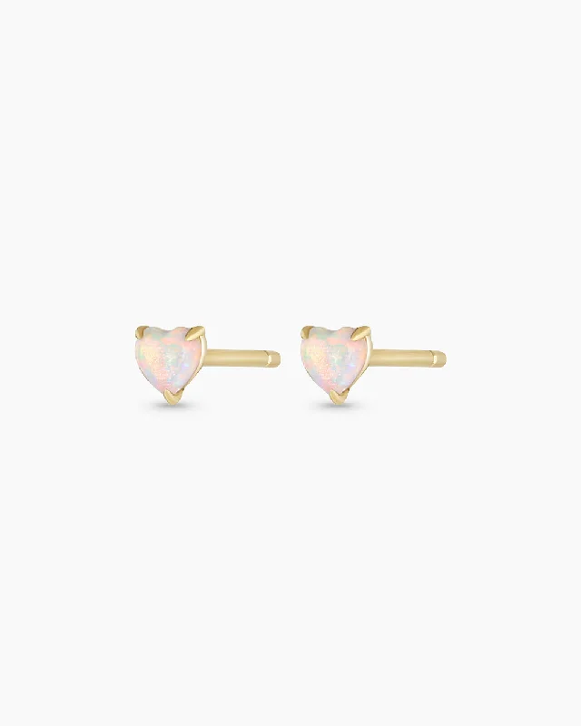 Shop Fine Jewelry With Exclusive Savings Opal Heart Studs