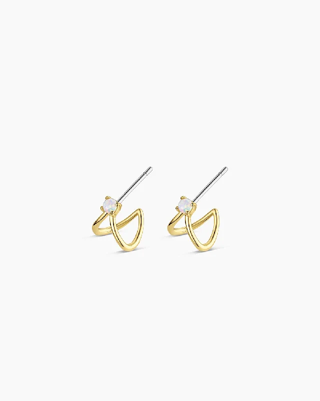 Limited-Time Jewelry Discounts – Shine Without The Splurge Opalite Solitaire Double Huggies