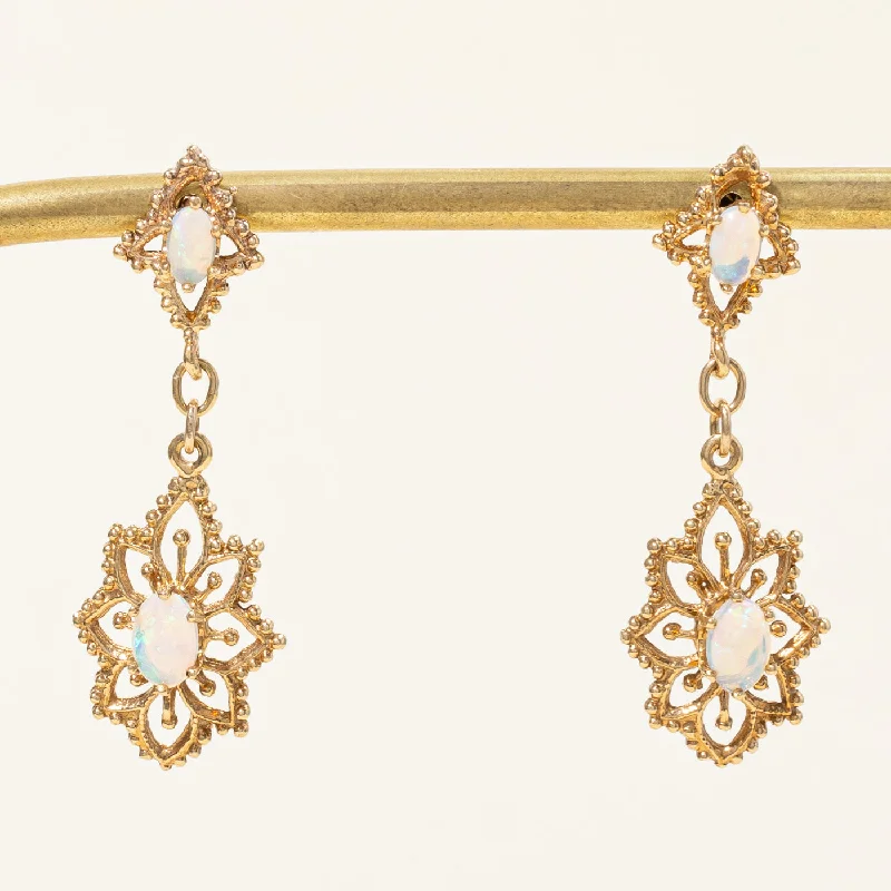 Exclusive Online Discounts On Stylish Jewelry Ornate Opal Drop Earrings | 1.00ctw |