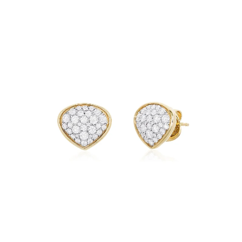 Elegant Jewelry, Affordable Luxury – Shop Now Pave Bezel Set Diamond Stud Earrings
