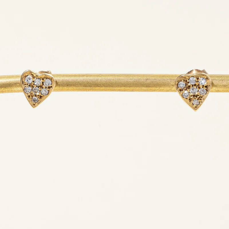 Chic, Trendy, And Affordable Jewelry Sale Diamond Cluster Heart Earrings | 0.28ctw |