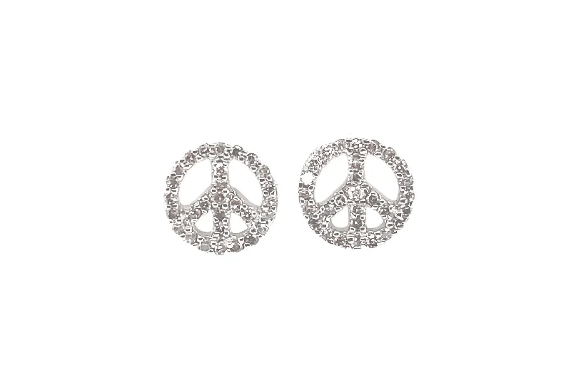 Fine Jewelry, Limited-Time Offers Available Peace Sign Stud Earrings