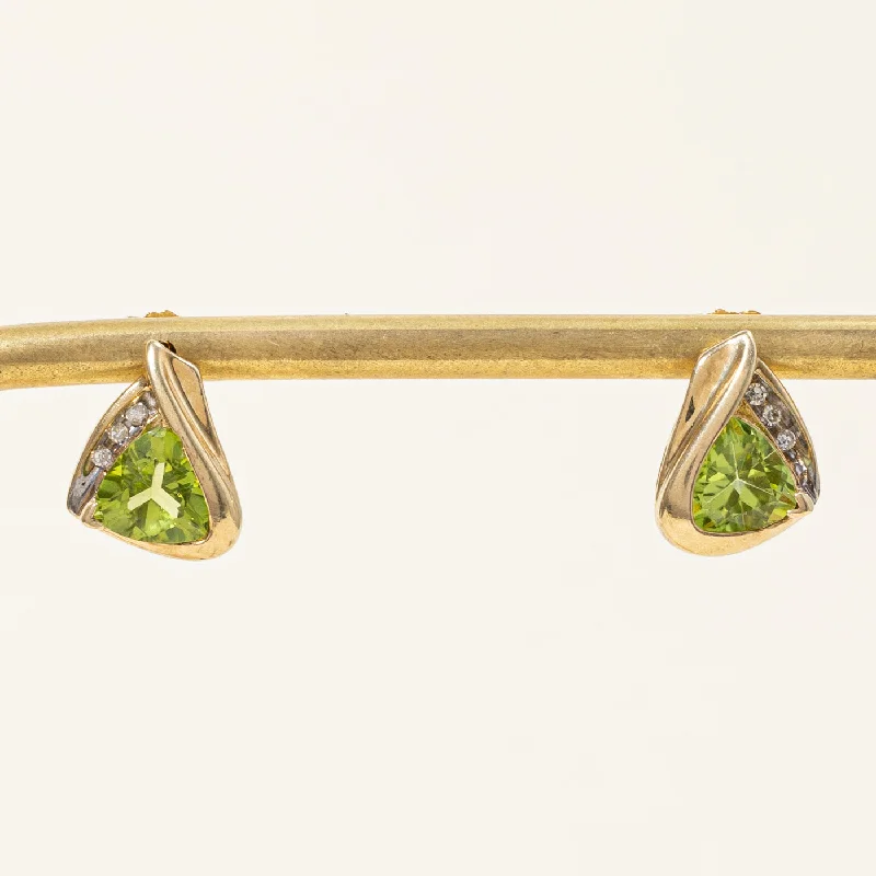 Shop Dazzling Jewelry With Special Promotional Discounts Peridot & Diamond Earrings | 2.00ctw, 0.04ctw |