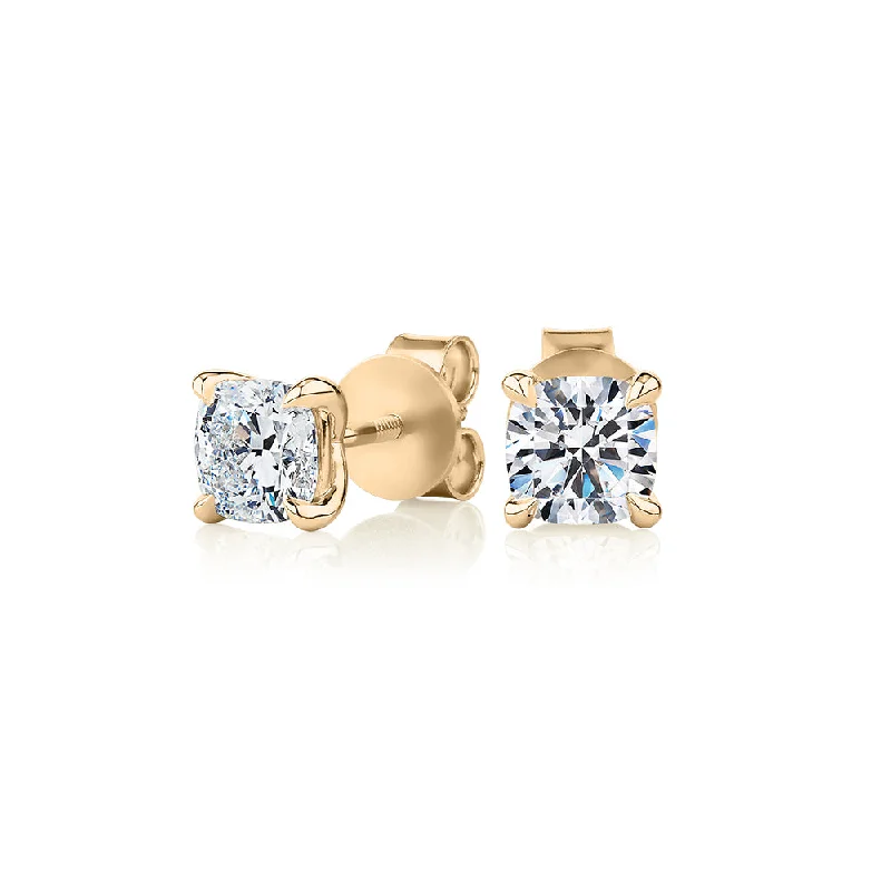 Shop High-Quality Jewelry At Jaw-Dropping Discounts Premium Certified Laboratory Created Diamond, 1.40 carat TW cushion stud earrings in 14 carat yellow gold Shop High-Quality Jewelry At Jaw-Dropping Discounts Premium Certified Laboratory Created Diamond, 1.40 carat TW cushion stud earrings in 14 carat yellow gold