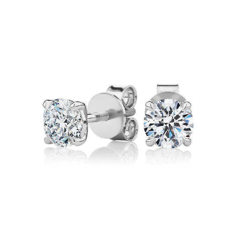Limited-Time Jewelry Sale – Don't Miss Out On Dazzling Discounts Premium Certified Laboratory Created Diamond, 1.40 carat TW round brilliant stud earrings in 18 carat white gold Limited-Time Jewelry Sale – Don't Miss Out On Dazzling Discounts Premium Certified Laboratory Created Diamond, 1.40 carat TW round brilliant stud earrings in 18 carat white gold