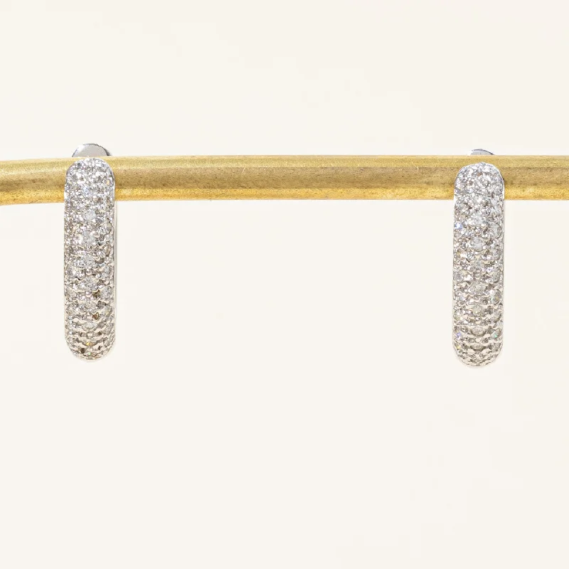 Trending Jewelry Styles Now At Limited-Time Discounts Pave Set Diamond Hoop Earrings | 0.56ctw | Trending Jewelry Styles Now At Limited-Time Discounts Pave Set Diamond Hoop Earrings | 0.56ctw |