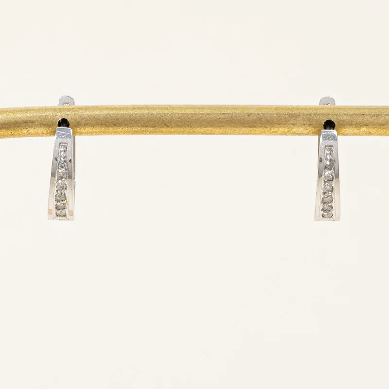 Special Sale On Handcrafted Jewelry – Shop Today Diamond Oval Huggie Earrings | 0.06ctw |