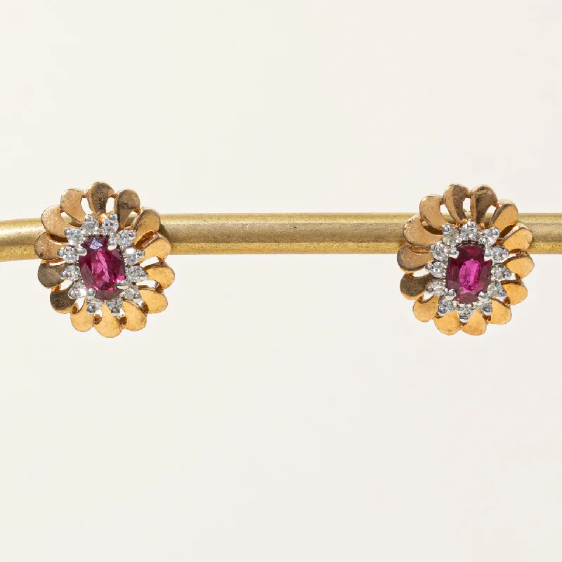 Luxury Jewelry Without The Luxury Price Tag Ruby & Diamond Earrings | 1.13ctw, 0.39ctw | Luxury Jewelry Without The Luxury Price Tag Ruby & Diamond Earrings | 1.13ctw, 0.39ctw |