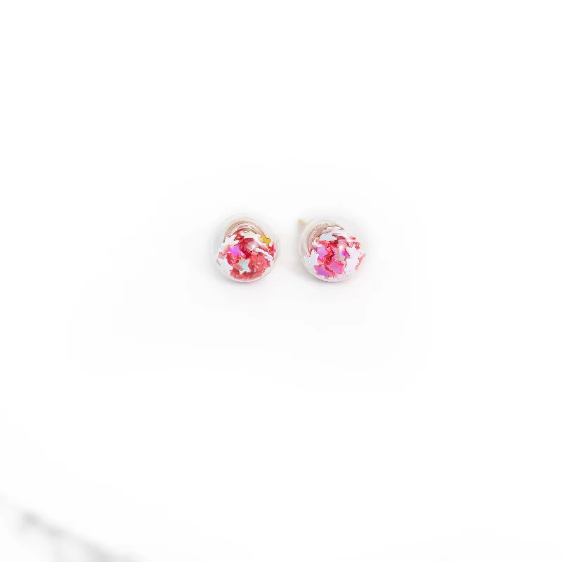 Make Every Moment Shine – Jewelry Discounts Available Raspberry Red and White | Mini Star Confetti Stud Earrings Make Every Moment Shine – Jewelry Discounts Available Raspberry Red and White | Mini Star Confetti Stud Earrings