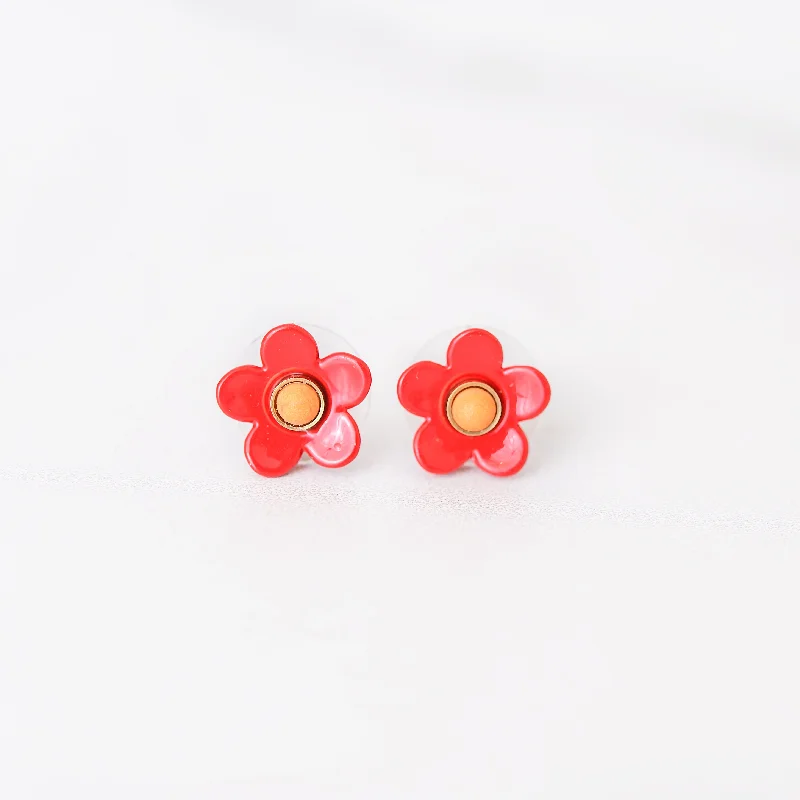 Celebrate With Sparkle – Jewelry Sale Now Live Red Daisy Stud Earrings