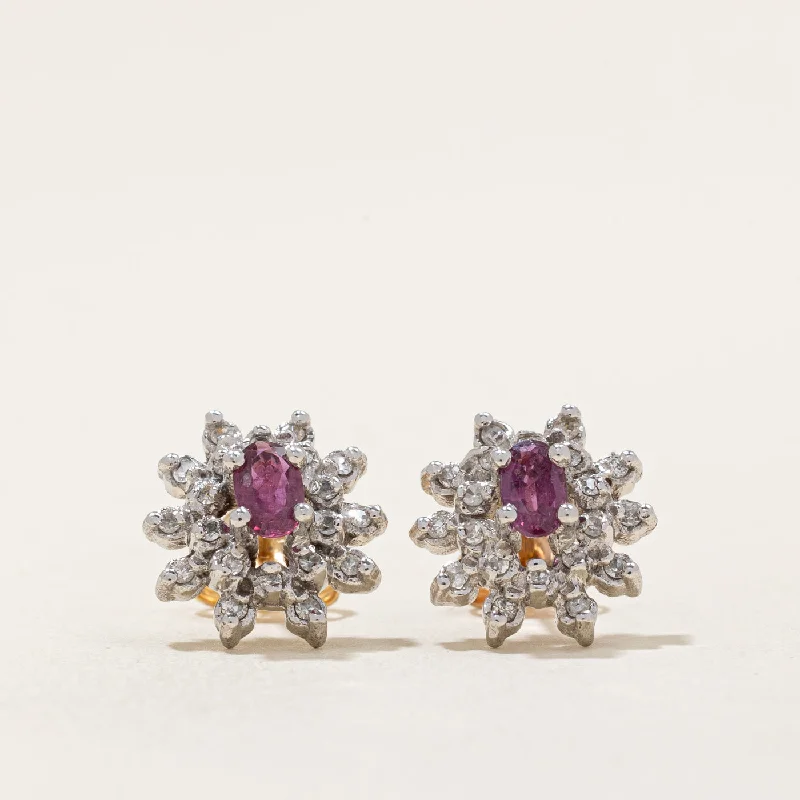 Premium Jewelry Now Available At Special Discounts Ruby & Diamond Earrings | 0.50ctw, 0.20ctw |