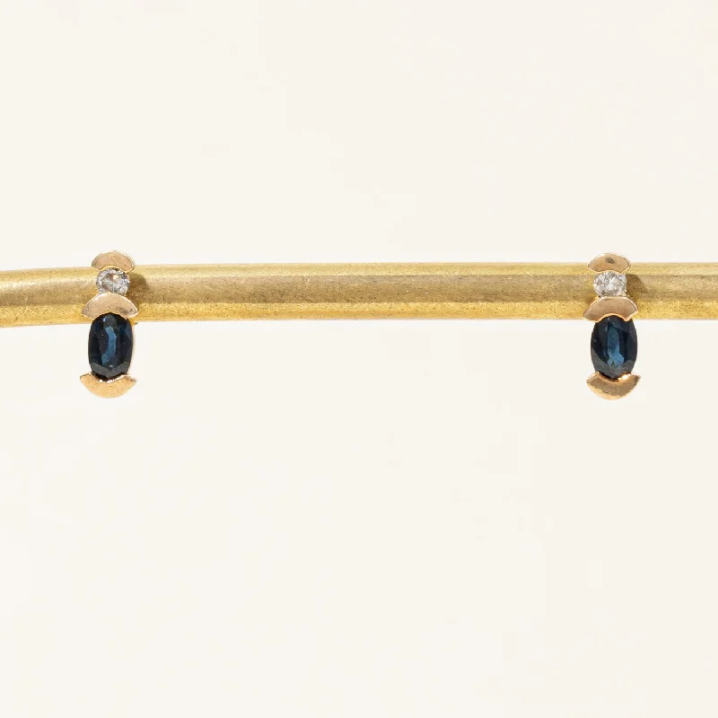 Flash Sale On Exquisite Jewelry – Don't Miss Out Sapphire & Diamond Earrings | 0.40ctw, 0.08ctw |