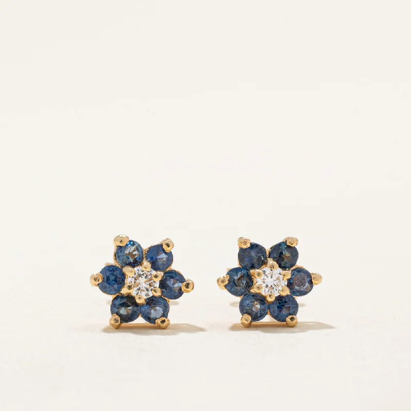 Grab Your Favorite Jewelry At The Lowest Prices Sapphire & Diamond Earrings | 0.60ctw, 0.10ctw |