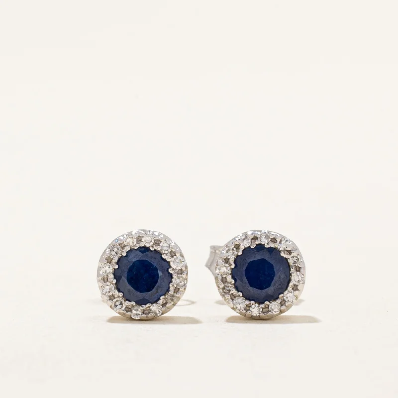Personalized Jewelry Sale – Meaningful Gifts At Great Prices 'Effy' Sapphire & Diamond Earrings | 0.90ctw, 0.12ctw |