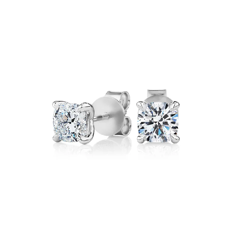 Dazzling Deals On Necklaces, Bracelets, And More Signature Simulant Diamond 1.40 carat* TW cushion stud earrings in 10 carat white gold Dazzling Deals On Necklaces, Bracelets, And More Signature Simulant Diamond 1.40 carat* TW cushion stud earrings in 10 carat white gold