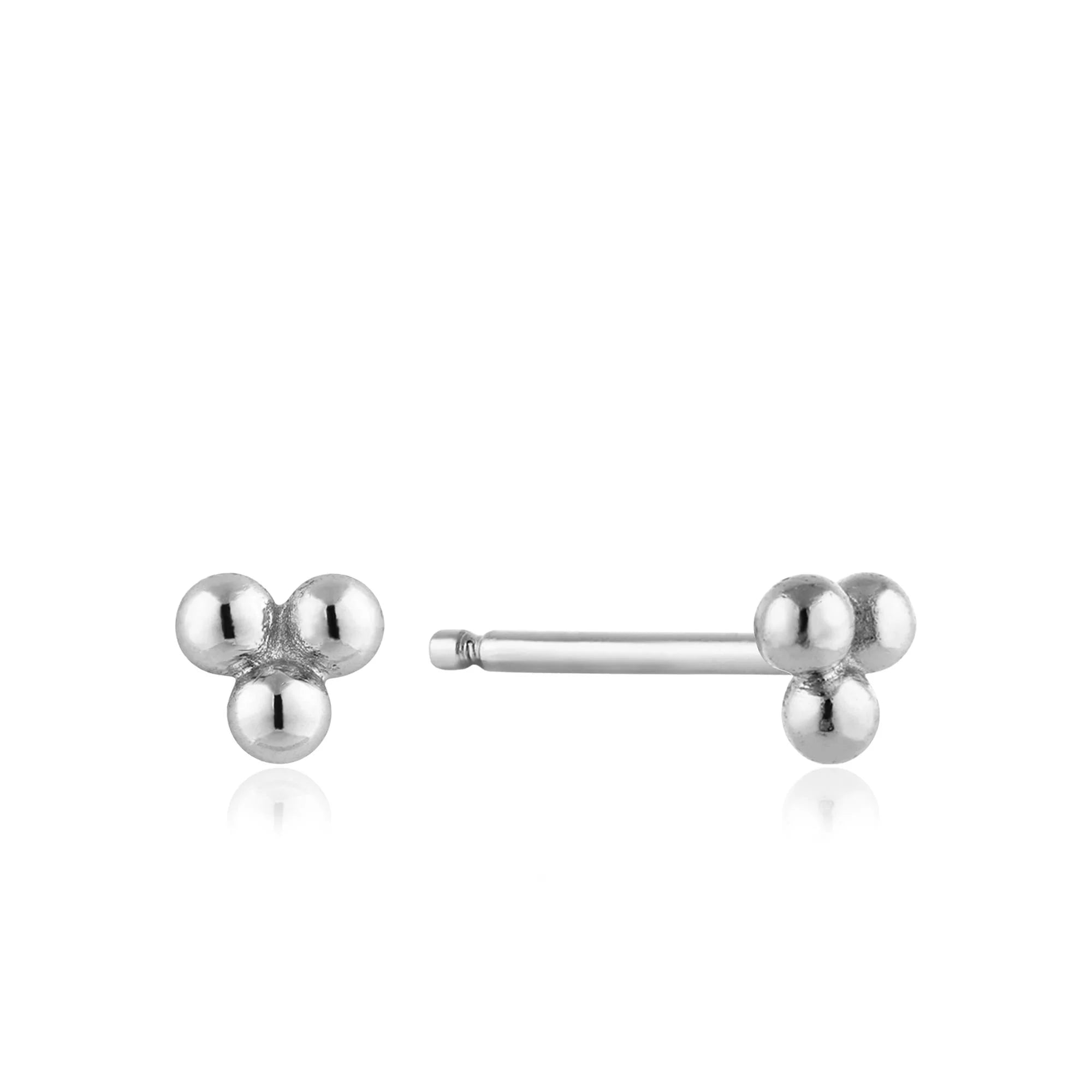 Timeless Jewelry At Special Discount Rates Silver Modern Triple Ball Stud Earrings in Sterling Silver Timeless Jewelry At Special Discount Rates Silver Modern Triple Ball Stud Earrings in Sterling Silver