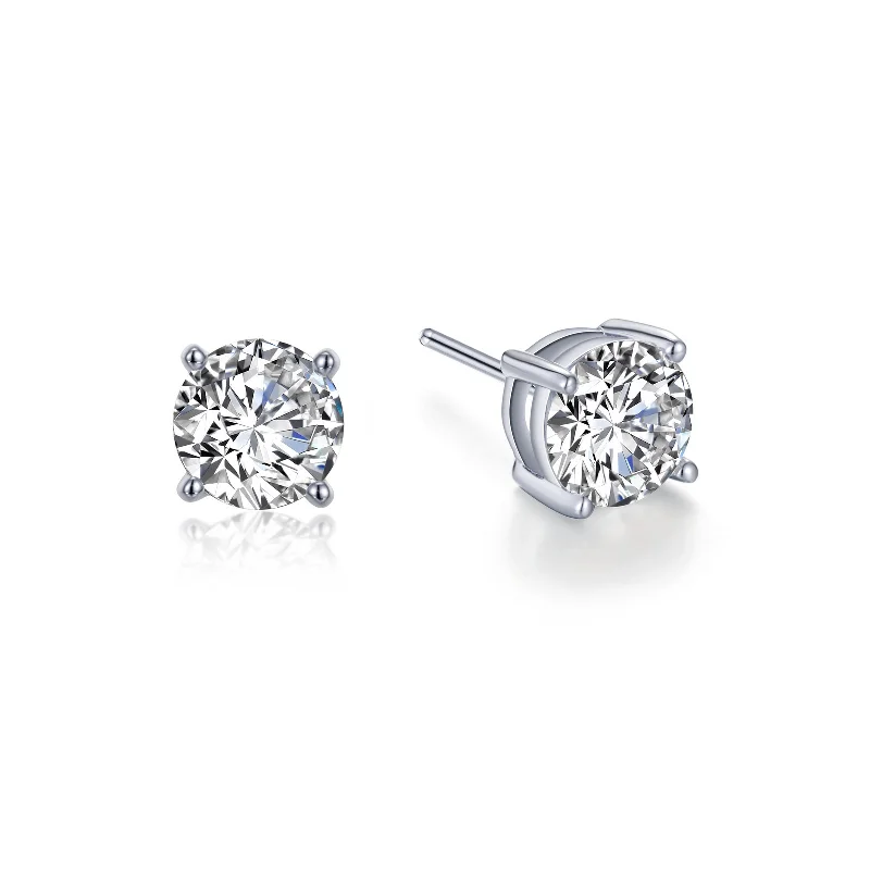 Shop Dazzling Jewelry At The Best Prices Simulated Solitaire Stud Earrings in Sterling Silver Shop Dazzling Jewelry At The Best Prices Simulated Solitaire Stud Earrings in Sterling Silver