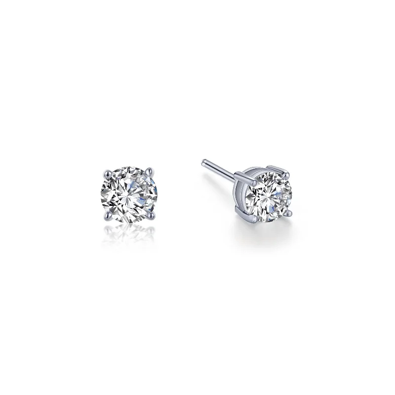 Limited-Time Offer On Elegant Jewelry Pieces Simulated Solitaire Stud Earrings in Sterling Silver Limited-Time Offer On Elegant Jewelry Pieces Simulated Solitaire Stud Earrings in Sterling Silver