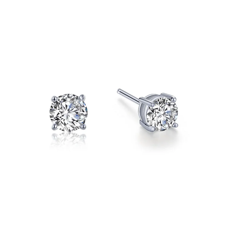 Huge Savings On Timeless Jewelry Collections Simulated Solitaire Stud Earrings in Sterling Silver Huge Savings On Timeless Jewelry Collections Simulated Solitaire Stud Earrings in Sterling Silver