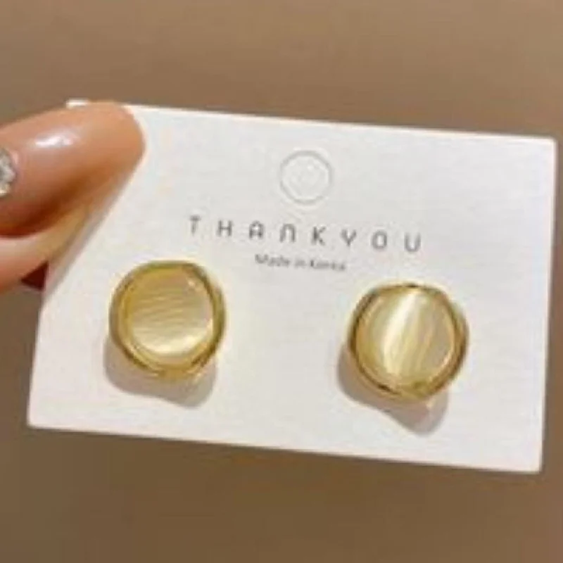 Timeless Elegance, Temporary Discounts – Act Fast VF Collection Gold Plated Stud Earrings