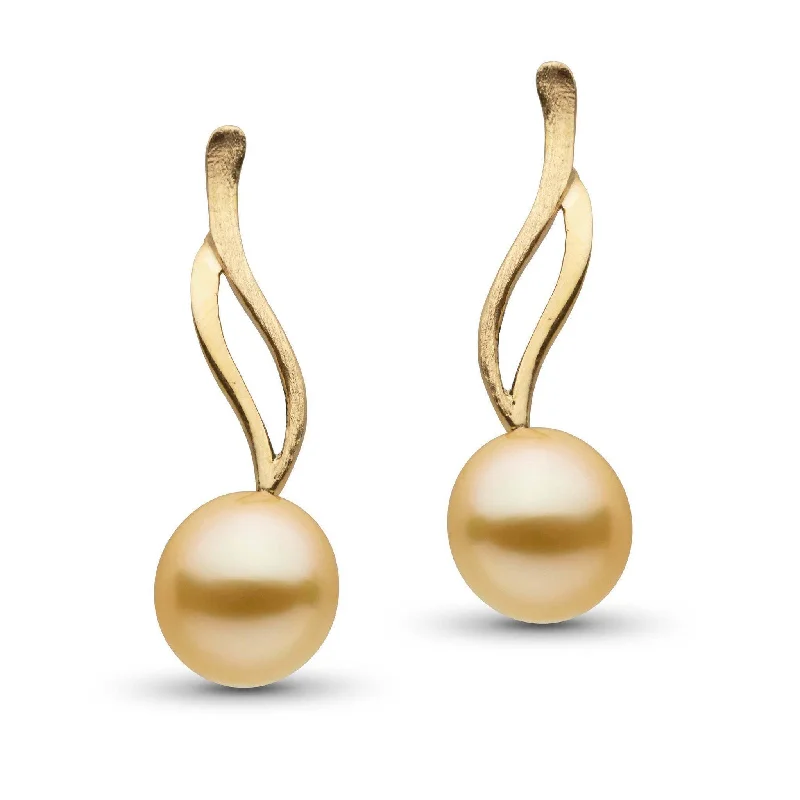 Elegant Jewelry At Unbeatable Prices – Shop Today Wisp Collection Drop Golden South Sea 9.0-10.0 mm Pearl Earrings
