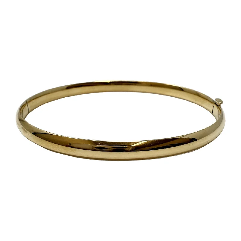 Customized Silver Jewelry For Unique Style 14K Gold Hinged Bracelet