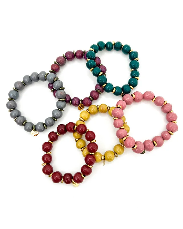 Exclusive Jewelry Bundles At Discounted Rates Bonnet Clay Bracelet || Choose Color