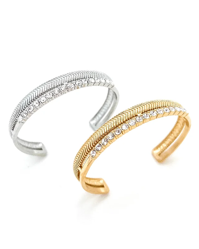 Upgrade Your Collection With Our Limited-Time Jewelry Sale Brewer Crystal Cuff Bracelet || Choose Color Upgrade Your Collection With Our Limited-Time Jewelry Sale Brewer Crystal Cuff Bracelet || Choose Color