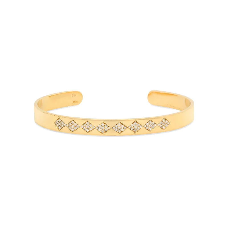 Exclusive Savings On Timeless Jewelry Pieces Diamond Geometric Cuff Bracelet