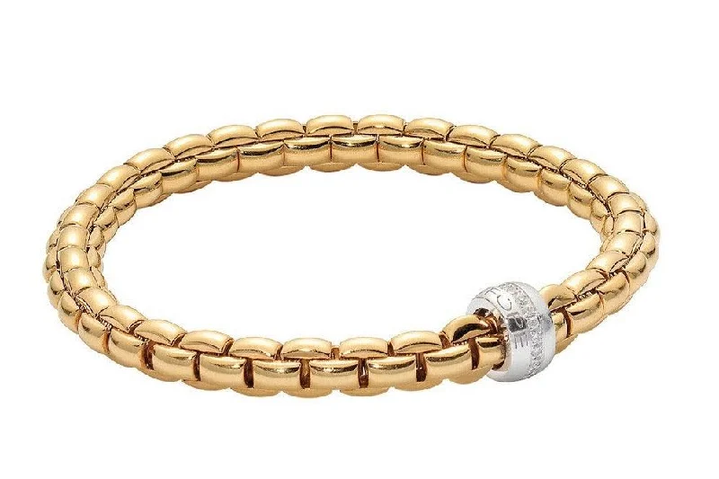 Everyday Jewelry Essentials Now On Sale FOPE 'Solo' Two-Tone Gold Stretchy Bracelet