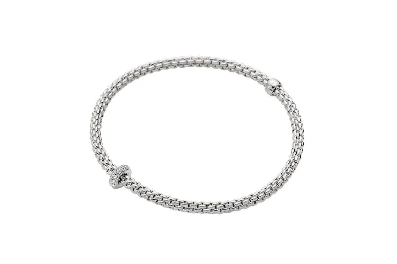 Your Perfect Accessory Now At The Best Price FOPE 'Prima' One Diamond Rondel Stretchy Bracelet Your Perfect Accessory Now At The Best Price FOPE 'Prima' One Diamond Rondel Stretchy Bracelet