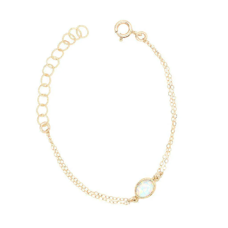 Modern Statement Jewelry For Bold Styling Gemstone Bracelet in Opal