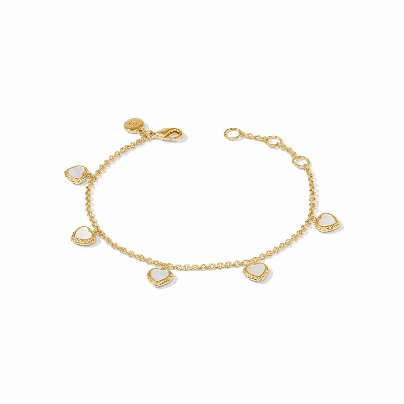 Your Dream Jewelry At Dream Prices – Shop Now Heart Pearl Delicate Charm Bracelet