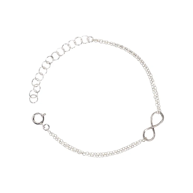 Shop Modern Jewelry Collections With Exclusive Discounts Infinity Bracelet in Silver Shop Modern Jewelry Collections With Exclusive Discounts Infinity Bracelet in Silver