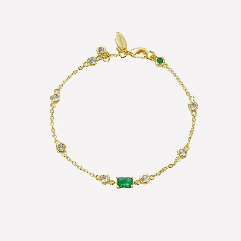 Limited-Time Offer On Elegant Jewelry Pieces Josette Green Crystal Bracelet