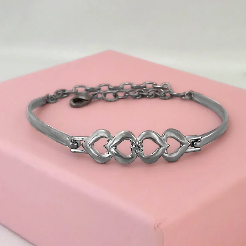 Don't Miss Out On Jaw-Dropping Jewelry Discounts Kriaa Black Plated Austrian Stone Bracelet - 1400559