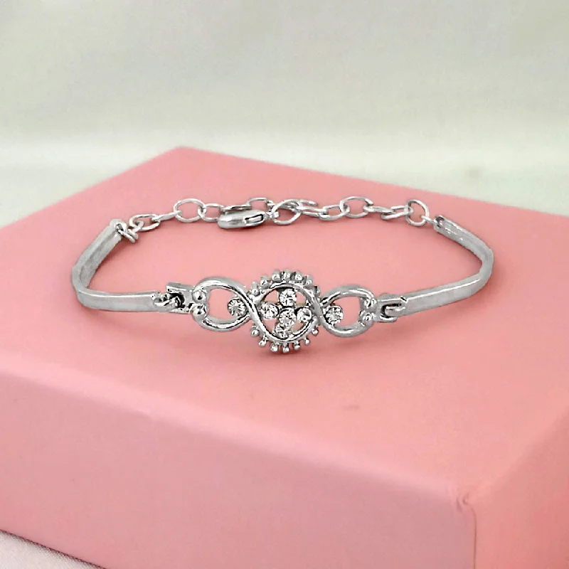 Grab Exquisite Jewelry At The Lowest Prices Kriaa Silver Plated Austrian Stone Bracelet - 1400557A Grab Exquisite Jewelry At The Lowest Prices Kriaa Silver Plated Austrian Stone Bracelet - 1400557A