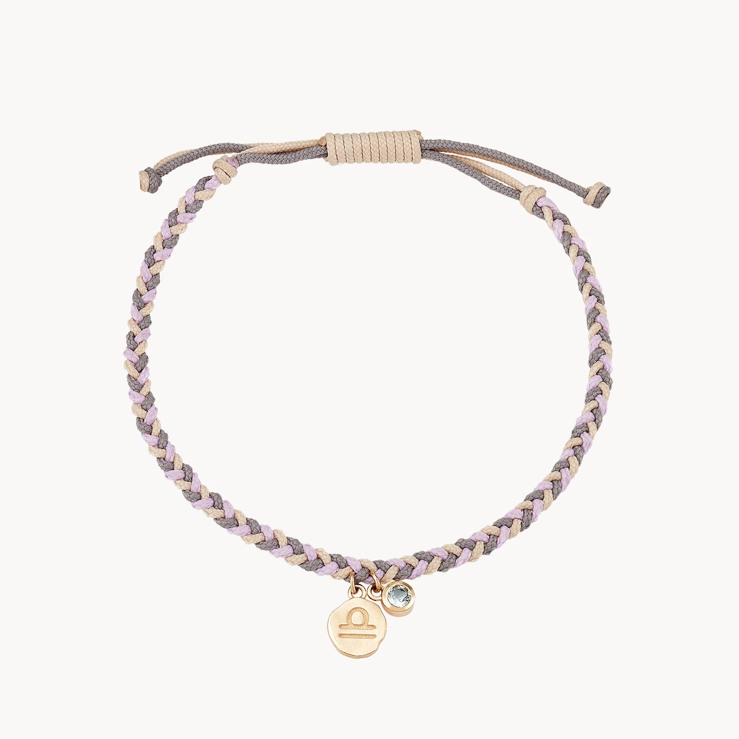 Bold And Beautiful Jewelry Now At Irresistible Prices libra zodiac air element cord bracelet - 10k yellow gold, aquamarine, cord Bold And Beautiful Jewelry Now At Irresistible Prices libra zodiac air element cord bracelet - 10k yellow gold, aquamarine, cord