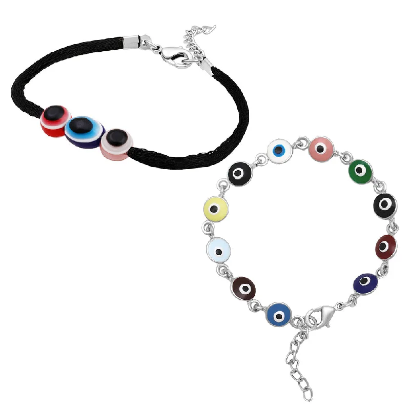 Shop Fine Jewelry With Exclusive Savings Mahi Combo of Evil Eye Bracelet