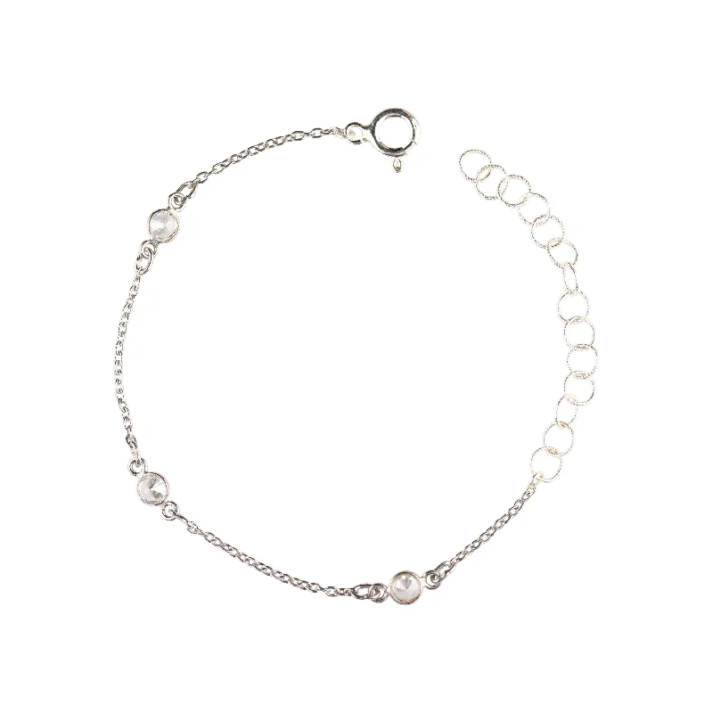High-End Sparkle, Low-End Prices – Shop Now Maxie CZ Solitaire Bracelet in Silver