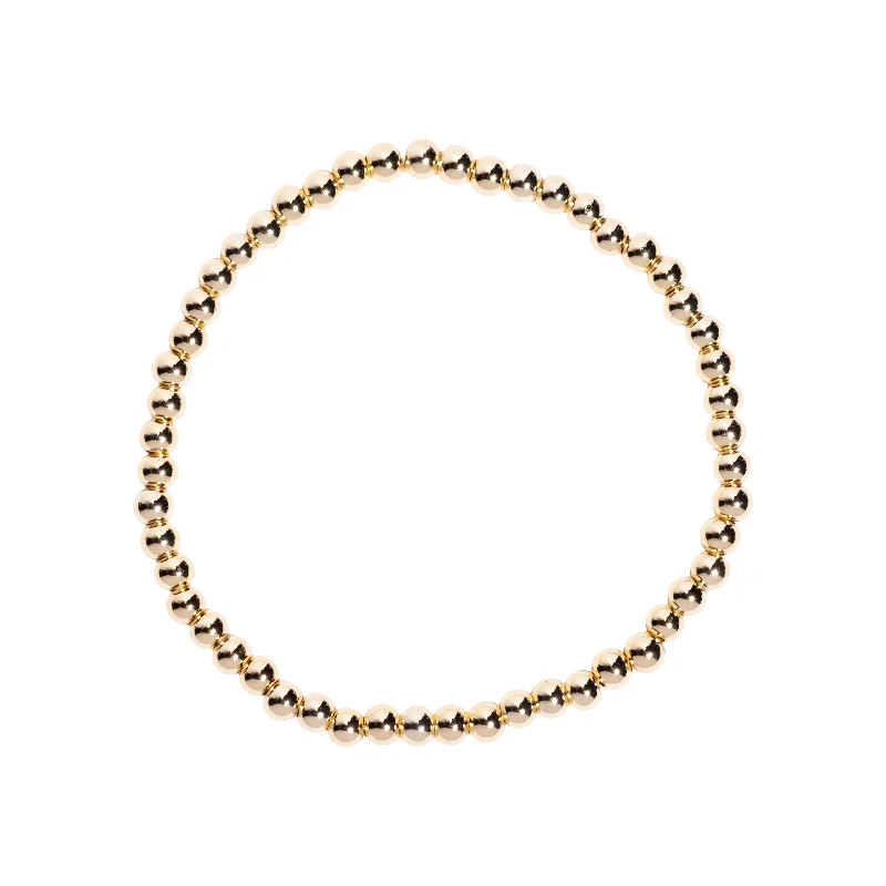 Elevate Your Outfit With Discounted Statement Jewelry Mini Bubble Bracelet in Gold