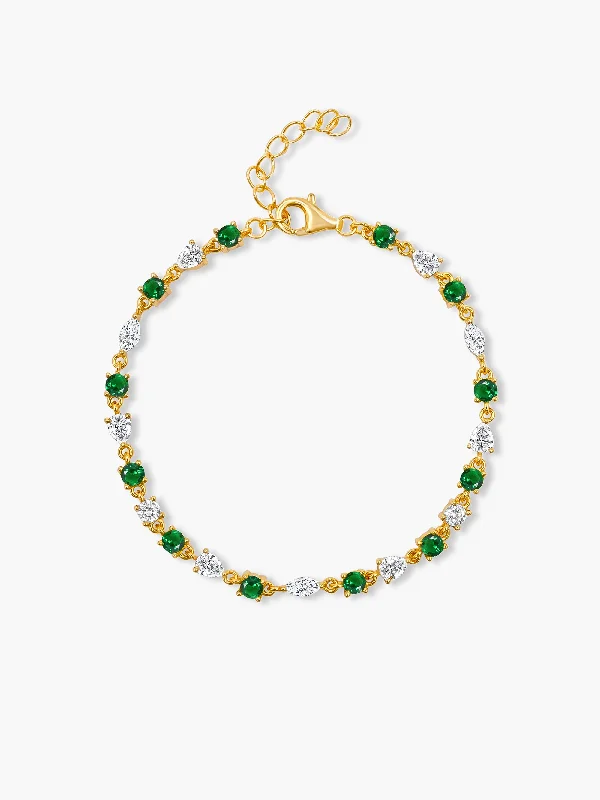 Huge Savings On Premium Jewelry Styles Mixed Gemstone Bracelet - Green