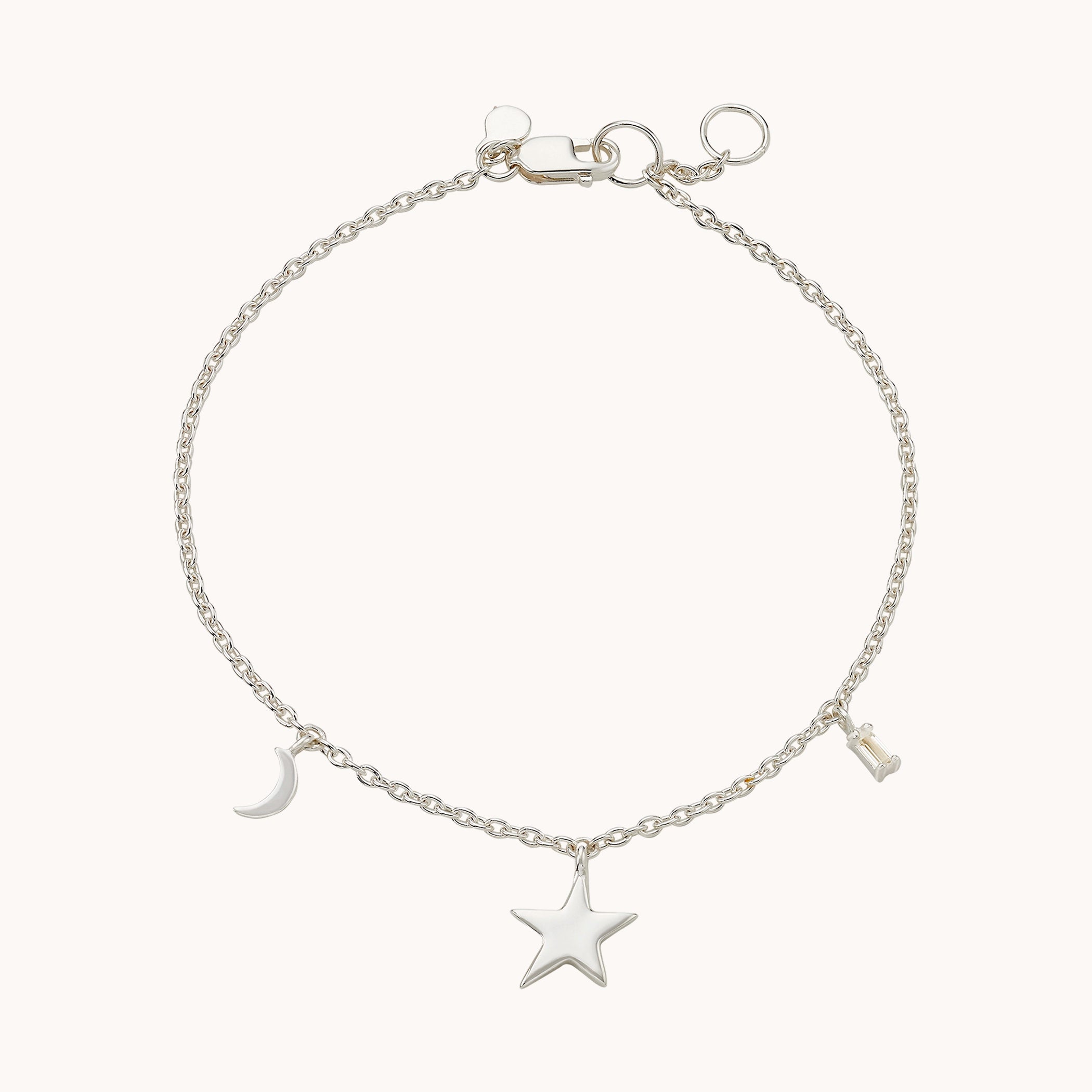 Elegant Jewelry Pieces At Unbelievable Prices bright star white topaz baguette bracelet silver - sterling silver