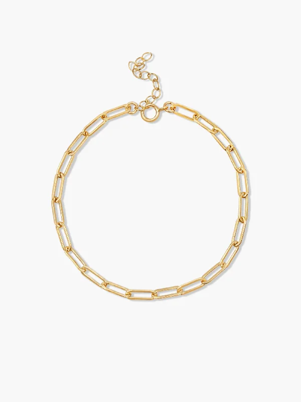 Fashion-Forward Geometric Jewelry For Contemporary Style Paperclip Bracelet