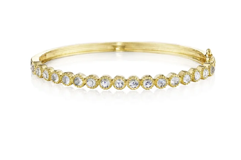 Fashion-Forward Jewelry At Exclusive Discounts Penny Preville Round Bezel Moonstone Stacking Bangle Bracelet