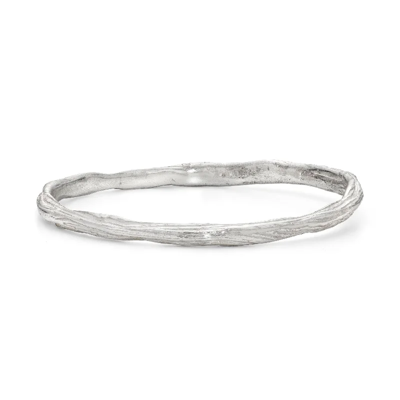 Sparkle For Less – Shop Jewelry Deals Now Ripple Bangle Silver