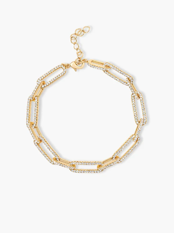 The Perfect Jewelry Piece At The Perfect Price Sparkle Paperclip Chain Bracelet