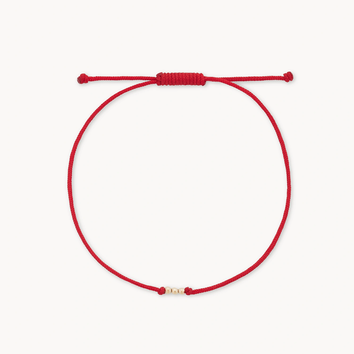 Elegant Jewelry, Exclusive Prices – Shop Now the abacus contemplation cord bracelet - 10k yellow gold, red cord